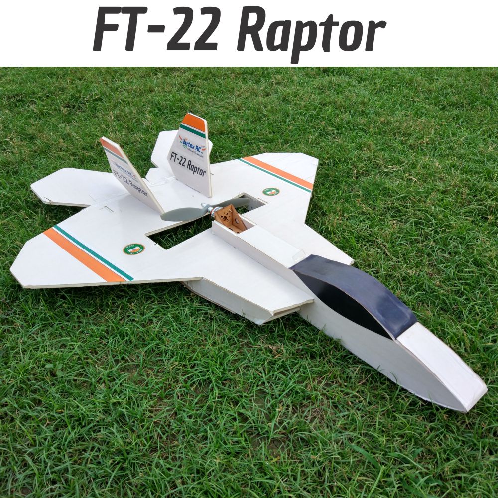 FT22 Raptor Laser Cut Foamboard Speed Build RC Plane kit VortexRC