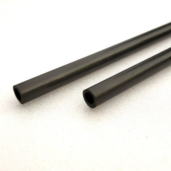 4x2x1000mm CF Tube 2 Pcs Carbon Fiber Fibre Pultruded Tube