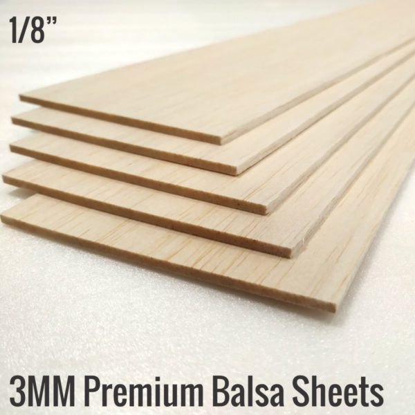 Balsa Wood Sheets - 915 mm X 75 mm X 0.8 mm — CTFL Global